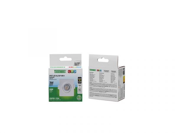 SPOT EMPOTRAR CUADRADO ALLTOP LED MR11 3W 6500K 38º - Imagen 4