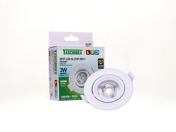 SPOT EMPOTRAR REDONDO ALLTOP LED MR11 3W 6500K 38º - Imagen 4