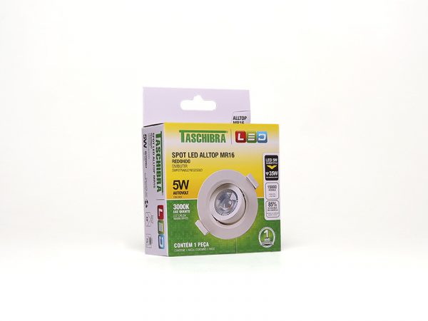 SPOT EMPOTRAR REDONDO ALLTOP LED MR16 5W 3000K 38º - Imagen 4