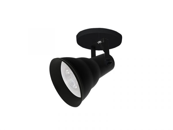 SPOT TASCHIBRA CIRCULAR HOL 1XE27 PAR30 NEGRO MATE