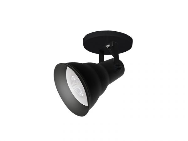 SPOT TASCHIBRA CIRCULAR HOL 1XE27 PAR30 NEGRO MATE - Imagen 3