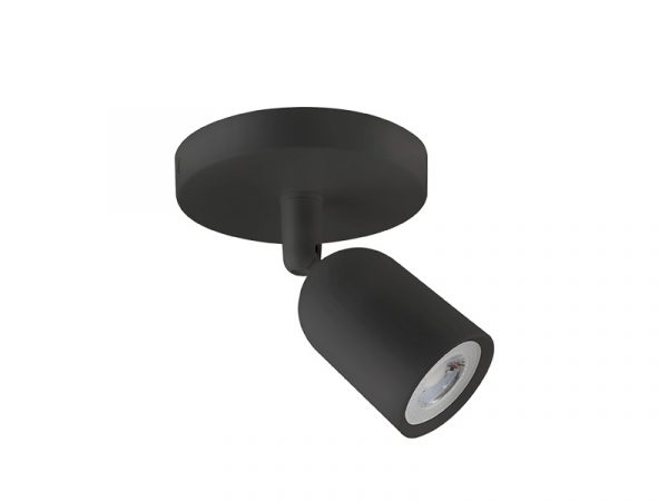 SPOT LED DIRECTO MR16 BASE CIRCULAR 1X4W 3000K NEGRO