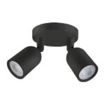SPOT LED DIRECT MR16 BASE CIRCULAR 2X4W 6500K NEGRO