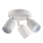 SPOT LED DIRECTO MR16 BASE CIRCULAR 3X4W 3000K BLANCO
