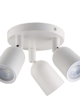 SPOT LED DIRECTO MR16 BASE CIRCULAR 3X4W 3000K BLANCO