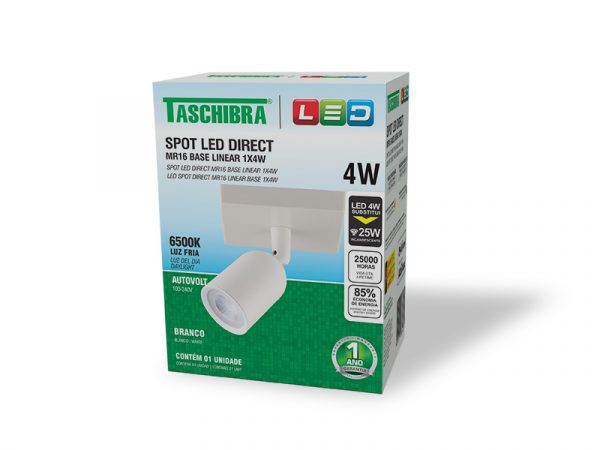 SPOT LED DIRECTO MR16 BASE LINEAL 1X4W 6500K BLANCO - Imagen 2