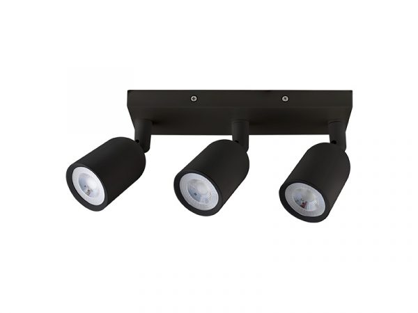 SPOT LED DIRECTO MR16 BASE LINEAL 3X4W 3000K NEGRO