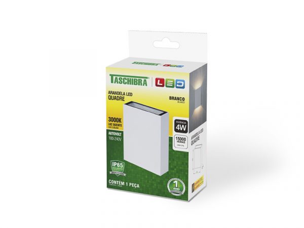ARANDELA LED QUADRE 3000K BLANCO - Imagen 2