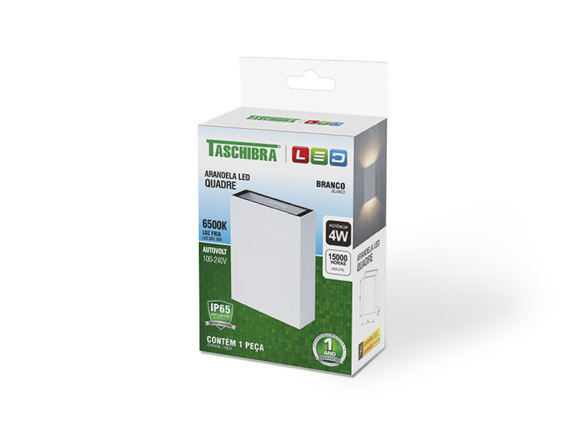 ARANDELA LED QUADRE 6500K BLANCO - Imagen 2