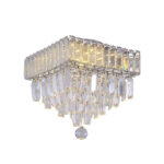 COLGANTE CUADRADO TASCHIBRA/PLAFON DUET 300 CRISTAL TRANSPARENTE 4XG9