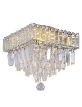 COLGANTE CUADRADO TASCHIBRA/PLAFON DUET 300 CRISTAL TRANSPARENTE 4XG9