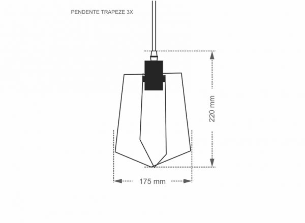 COLGANTE TASCHIBRA TRAPECIO 3XE27 - Imagen 4