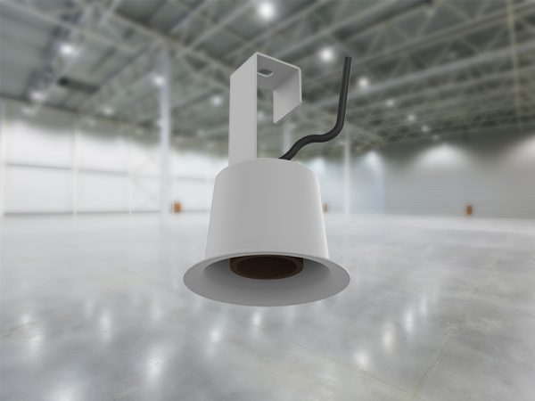 FOCO DE ENCHUFE E40 CON GANCHO PARA EMBELLECEDOR ELÉCTRICO BLANCO - Imagen 2