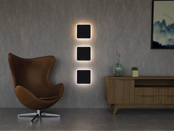 ARANDELA LED TASCHIBRA ÓPTICA CUADRADO ONTW 6W NEGRO - Imagen 6