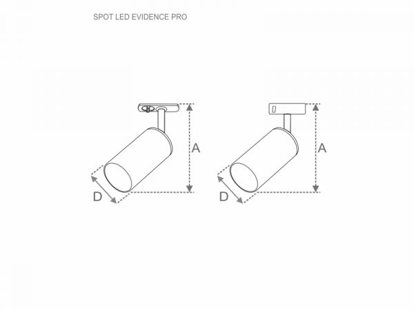 SPOT LED EVIDENCE PRO SOBREPOR/PERFILADO 36° 20W 6500K BR - Imagen 5