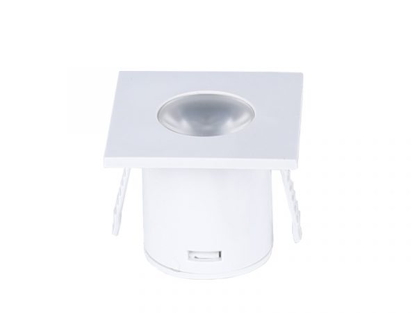 Foco LED para mueble PIK CUADRADO 1W 3000K BLANCO 2PZS