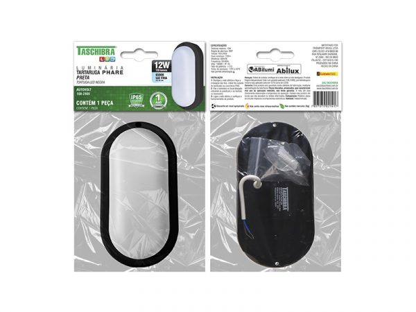 LÁMPARA DE TORTUGA LED PHARE 24W 3000K NEGRA - Imagen 6