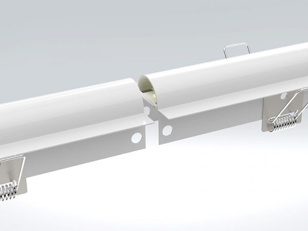 LUZ DE PERFIL LED CONVEXO PRO 56 16W EMPOTRADO 6500K BLANCO - Imagen 2