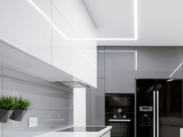 LUZ DE PERFIL LED CONVEXO PRO 111 34W EMPOTRADO 4000K NEGRO MATE - Imagen 6