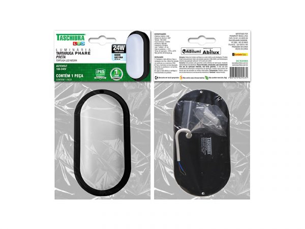 LÁMPARA DE TORTUGA LED PHARE 24W 6500K NEGRA - Imagen 6