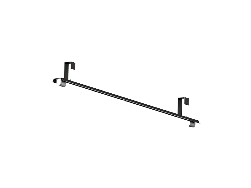 CANALÓN DESNUDO OVERLAY 120CM RET CON GANCHO 1XT8 NEGRO - Imagen 3