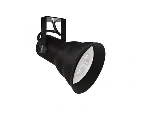 SPOT PARA PISTA ELECTRO TASCHIBRA HOL 1XE27 PAR20/30 NEGRO MATE