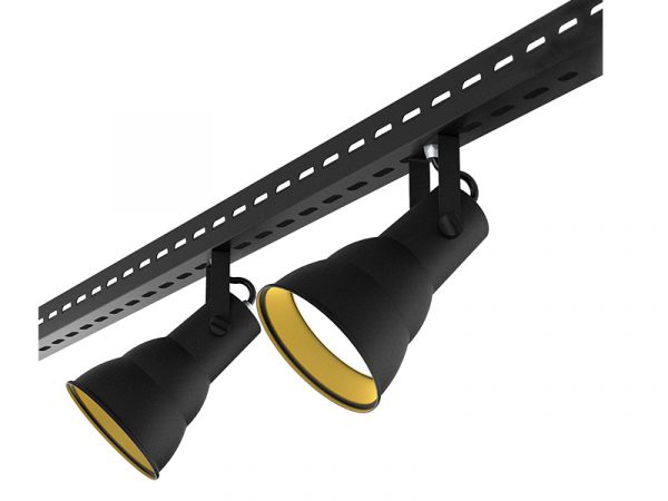 SPOT PARA PISTA ELECTRO TASCHIBRA HOL 1XE27 PAR20/30 NEGRO MATE - Imagen 2