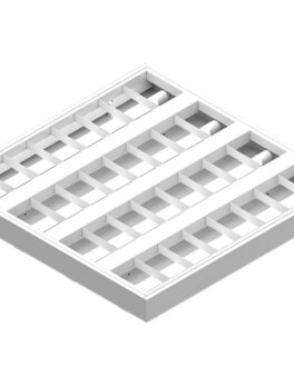 CANAL ATELA REVESTIMIENTOS BAJO/EMB PERFIL T 62CM QUA 4XT8 Aleta BLANCA