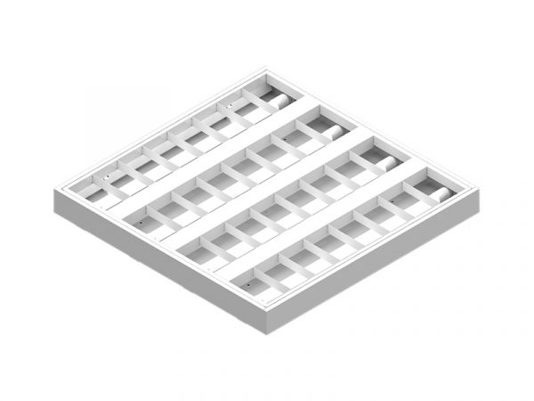 CANAL ATELA REVESTIMIENTOS BAJO/EMB PERFIL T 62CM QUA 4XT8 Aleta BLANCA