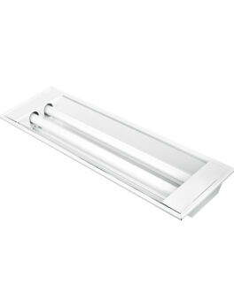 TA 50 CANAL EMPOTRADO 2X18/20W T8 PARA REVESTIMIENTO MODULAR SIN REFLECTOR BLANCO
