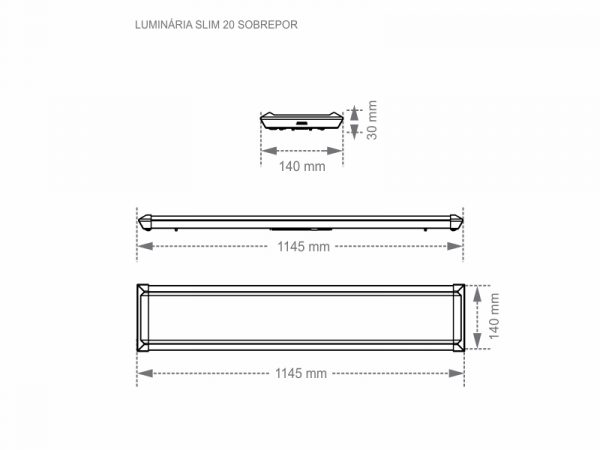 LUZ LED TL SLIM PRO 20 OVERLAY AUTOVOLT 4000K NEGRO - Imagen 6
