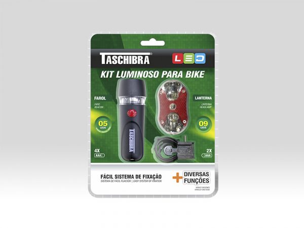 KIT BICICLETA FAROL Y LINTERNA TASCHIBRA - Imagen 4