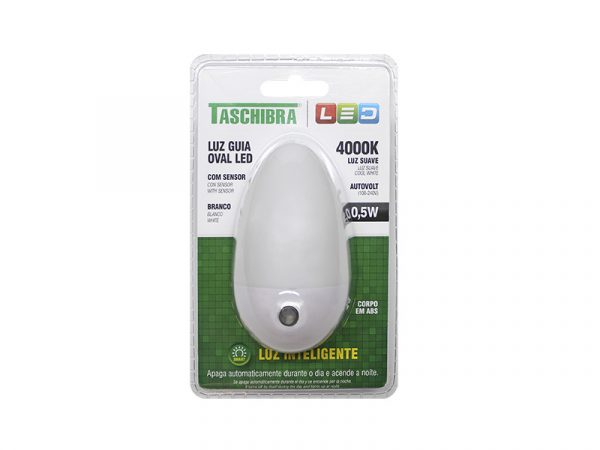 LUZ GUÍA LED OVALADA CON SENSOR TASCHIBRA 0,5W 4000K - Imagen 5