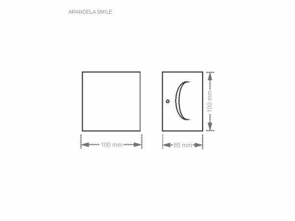 ARANDELA TASCHIBRA SONRISA 1XG9 BLANCA - Imagen 5