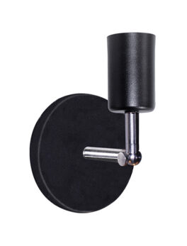 ARANDELA TASCHIBRA PUNTERO 1XE27 NEGRO MATE