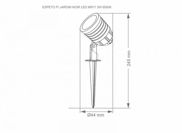 PINCHO PARA JARDÍN NOIR LED MR11 3W 6500K - Imagen 6