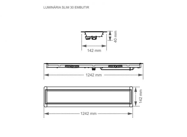 LUZ LED TL SLIM PRO 30 EMPOTRADO AUTOVOLT 4000K BLANCO - Imagen 6