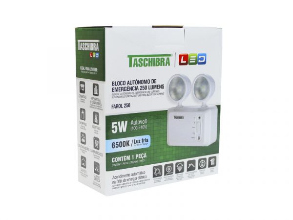 FARO AUTÓNOMO BLOQUE DE EMERGENCIA LED 250 LÚMENES - Imagen 6