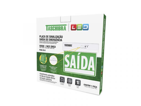 PLACA SELECTOR SALIDA LED 255X210MM UNA CARA VERDE - Imagen 4