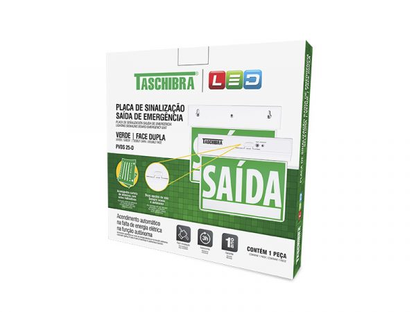PLACA SELECTOR SALIDA LED 255X210MM DOBLE CARA VERDE - Imagen 5