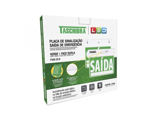PLACA SELECTOR SALIDA LED 255X210MM DOBLE CARA VERDE - Imagen 6