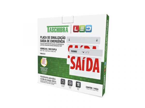 PLACA LETRAS SALIDA LED 230X185MM DOBLE CARA ROJA - Imagen 5