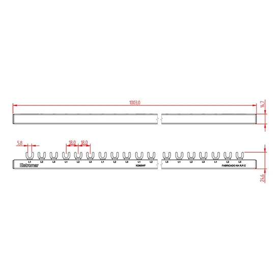 CONEXIÓN PEINE 3P 63A HORQUILLA 1M (KI363MF) - SE ADAPTA A NUESTROS DISPOSITIVOS: MW, MU Y MW INVIOLE, CD INVIOLE, CDJ, J6D, SPM-B Y SPM-E - Imagen 2