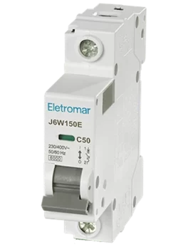 J6W150E - DISYUNTOR IEC, 1 POLO, 50 A, CURVA C, 6 KA - (E89959) - UNIDAD