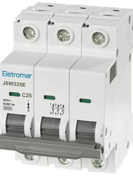 J6W325E - DISYUNTOR IEC, 3 POLOS, 25 A, CURVA C, 6 KA - (E89980) - UNIDAD