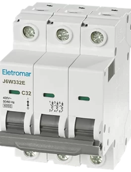 J6W332E - DISYUNTOR IEC, 3 POLOS, 32 A, CURVA C, 6 KA - (E89981) - UNIDAD