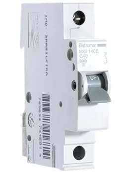 MW140E - DISYUNTOR IEC, 1 POLO, 40 A, CURVA C, 3 KA - (MW140E) - UNIDAD - LÍNEA MW DE HAGER