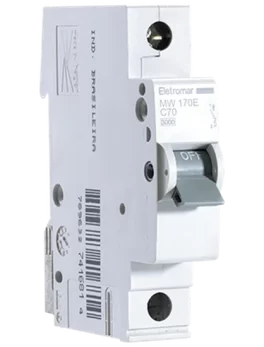MW170E - DISYUNTOR IEC, 1 POLO, 70 A, CURVA C, 3 KA - (MW170E) - UNIDAD - LÍNEA MW DE HAGER