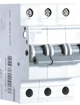MW320E - DISYUNTOR IEC, 3 POLOS, 20 A, CURVA C, 3 KA - (MW320E) - UNIDAD - LÍNEA MW DE HAGER