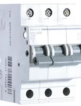 MW325E - DISYUNTOR IEC, 3 POLOS, 25 A, CURVA C, 3 KA - (MW325E) - UNIDAD - LÍNEA MW DE HAGER